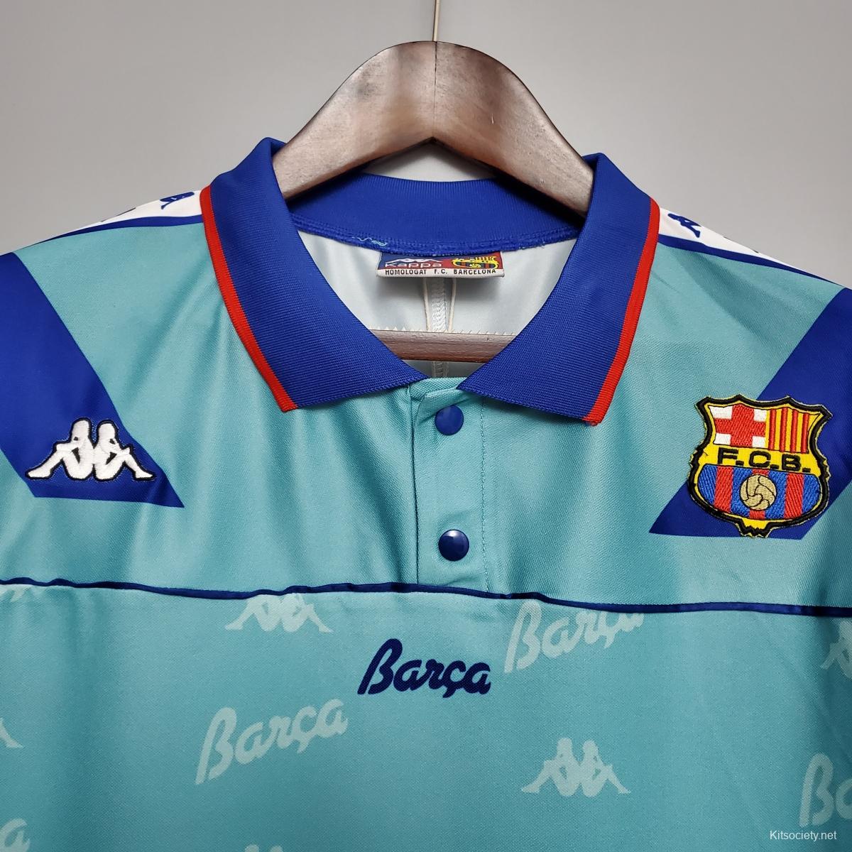 Retro 92/95 Barcelona Home Soccer Jersey - Kitsociety