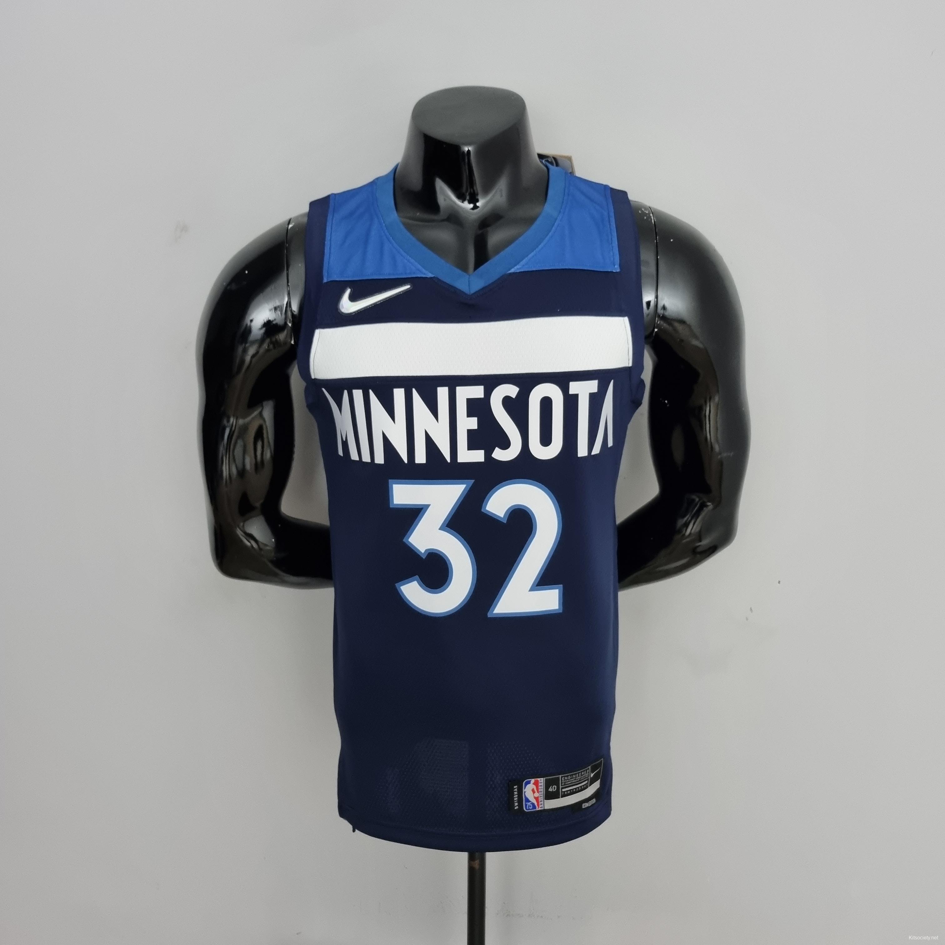 optellen ticket bereiken 75th Anniversary Minnesota Timberwolves TOWNS#32 Royal Blue NBA Jersey -  Kitsociety
