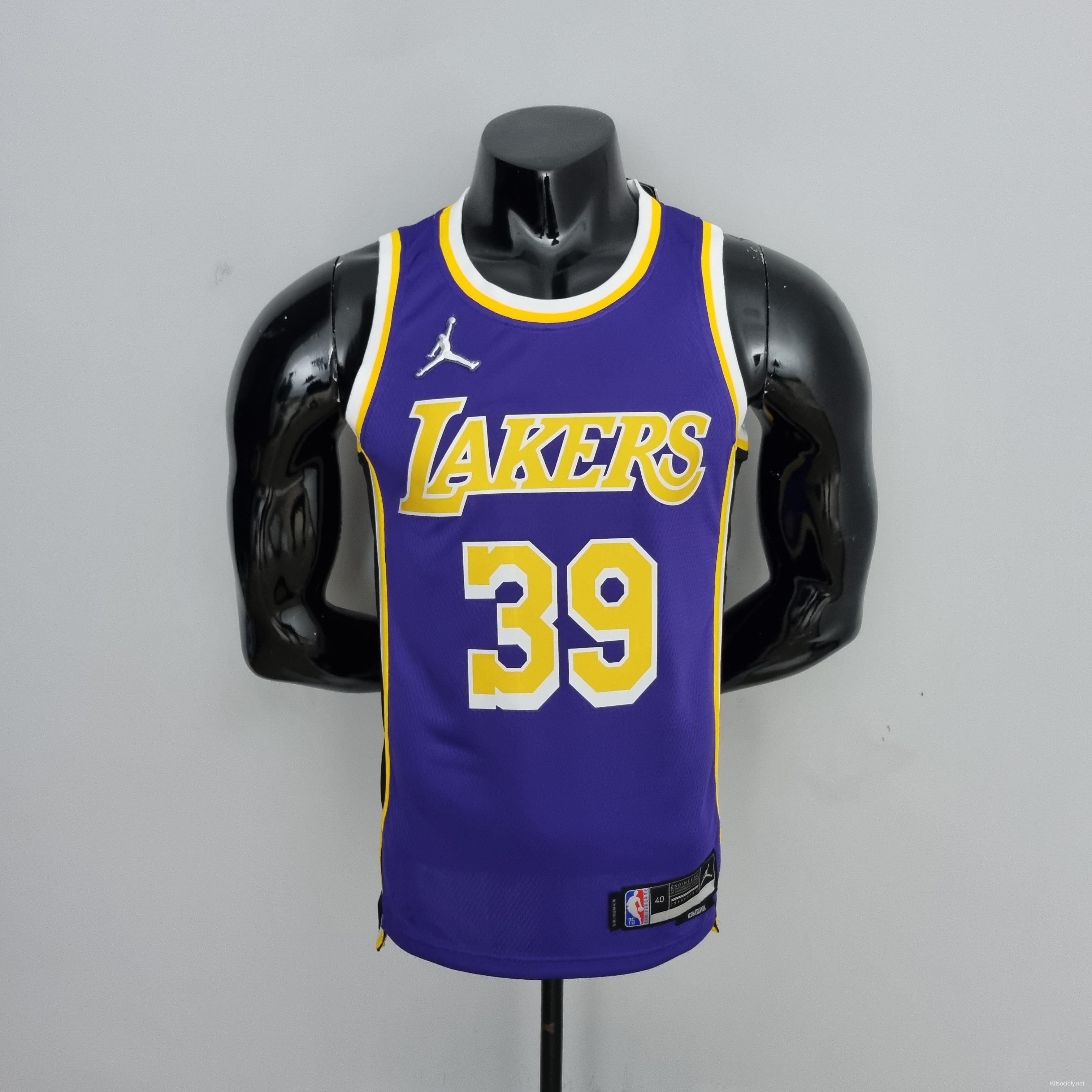 75th Anniversary Howard #39 Los Angeles Lakers Jordan Purple NBA