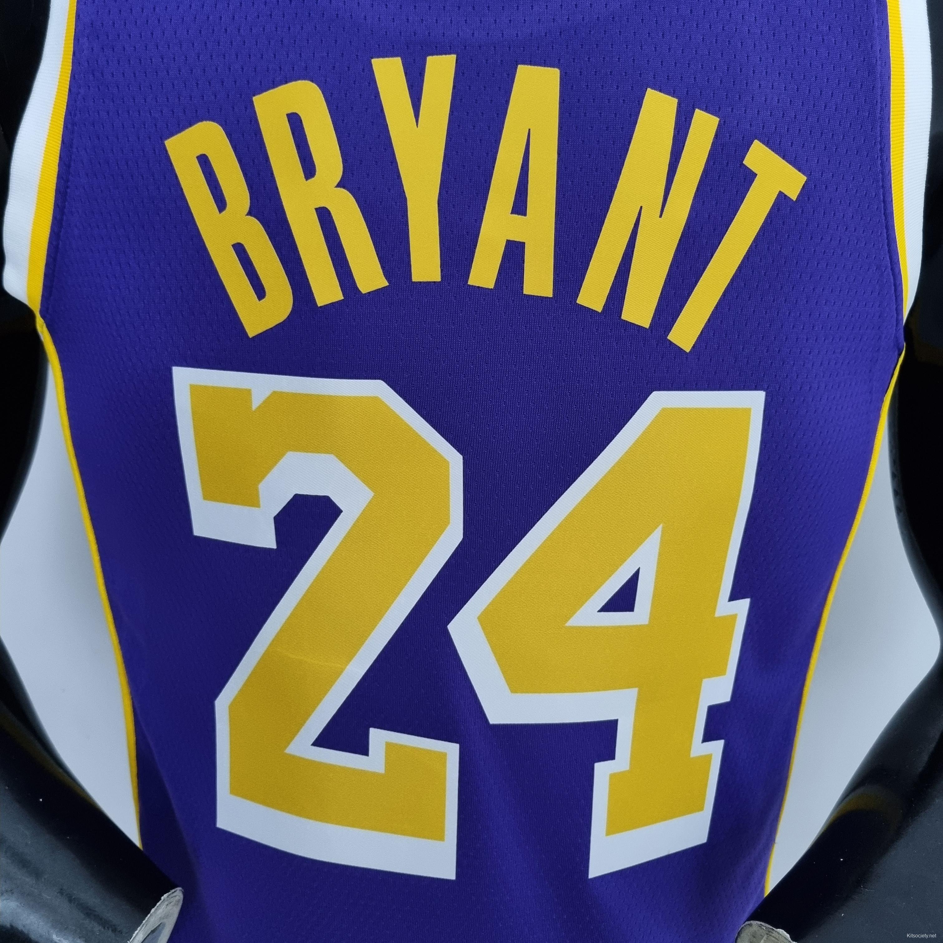 75th Anniversary BRYANT#24 Los Angeles Lakers Jordan Purple NBA Jersey -  Kitsociety