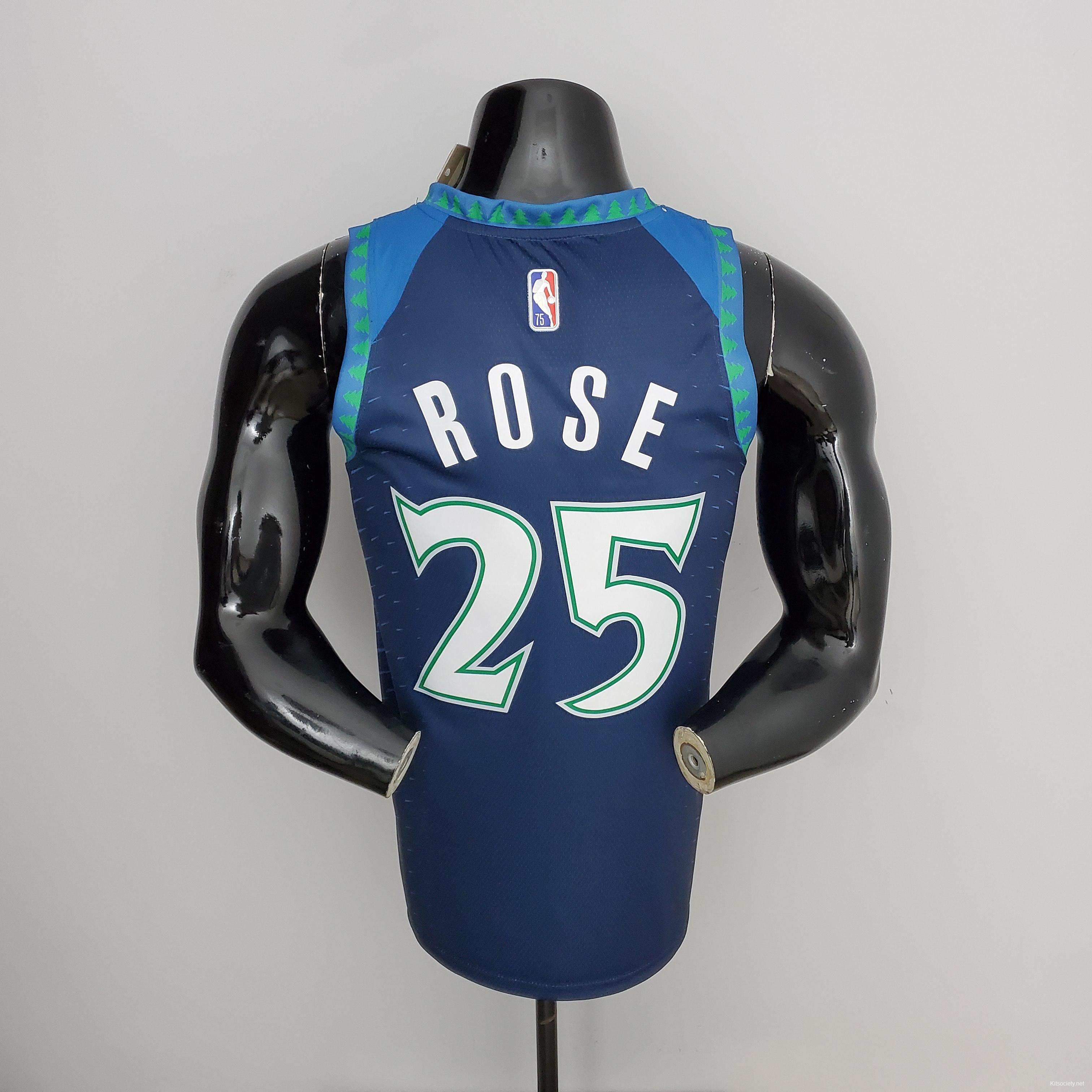 Authentic Derrick Rose Timberwolves City Edition NBA Jersey