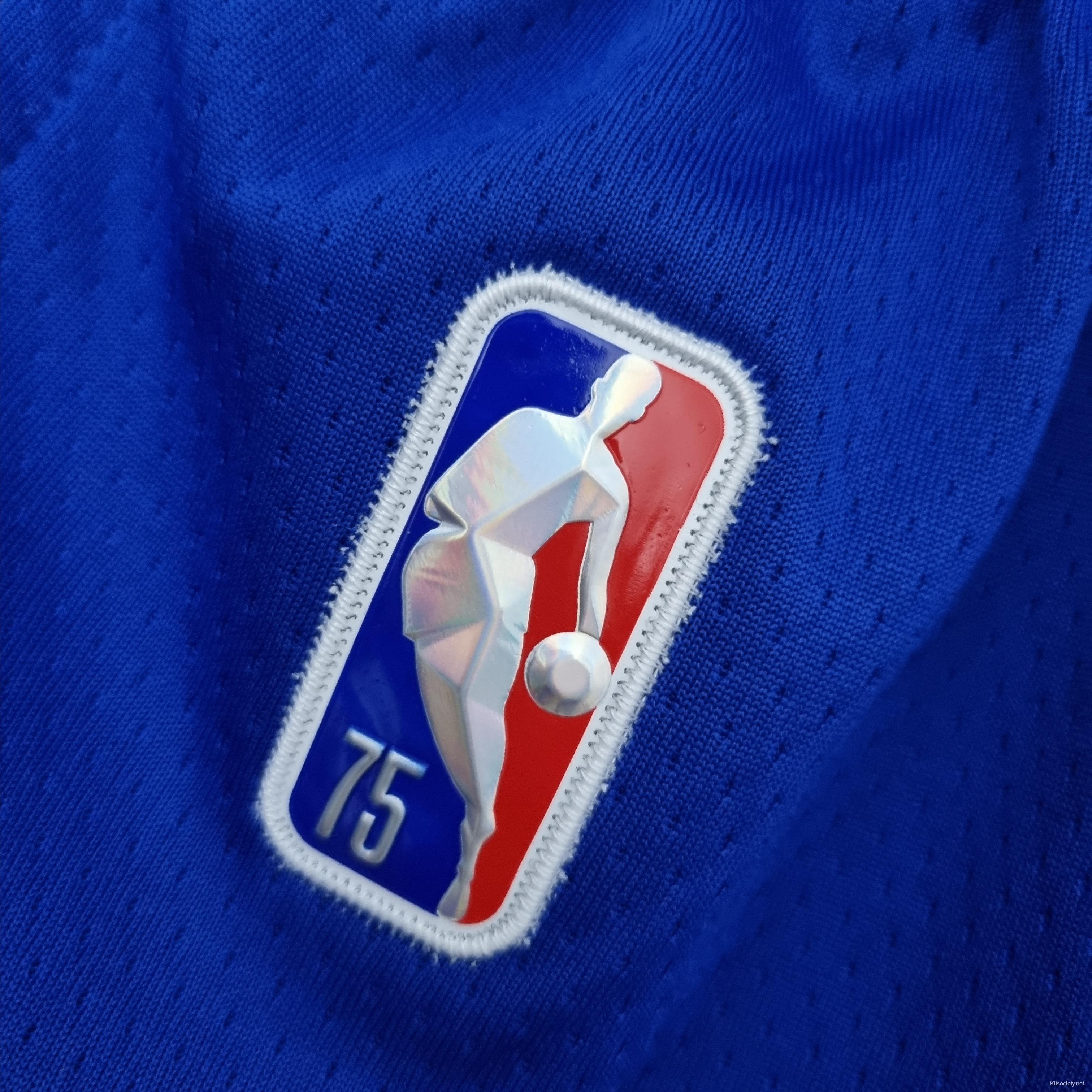 75th Anniversary WALL#11 Los Angeles Clippers NBA Jersey Blue - Kitsociety