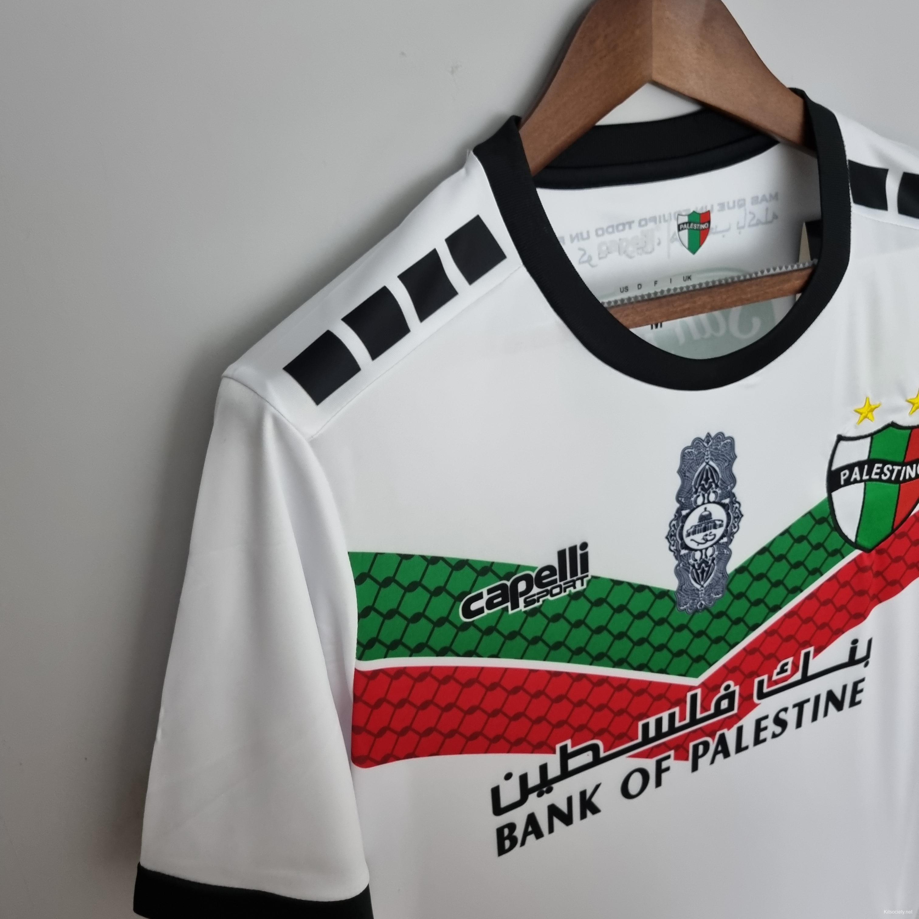 22/23 Deportivo Palestino Red White Green Soccer Jersey - Kitsociety