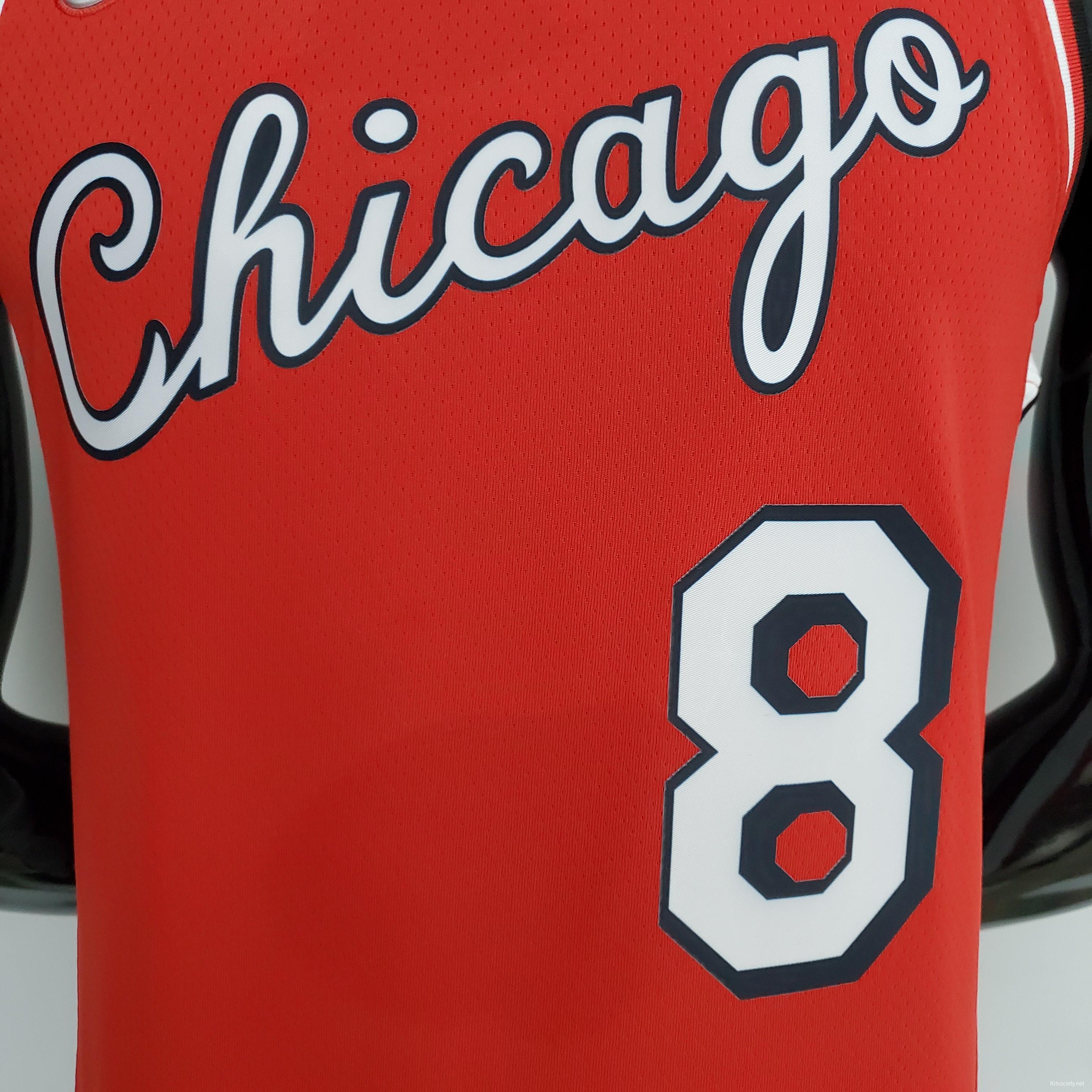 75th Anniversary 2022 Season Chicago Bulls LAVINE#8 City Edition Red NBA  Jersey - Kitsociety