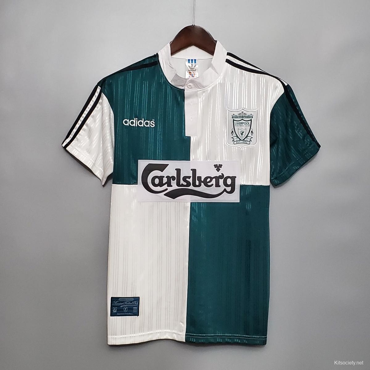 Retro 95/96 Liverpool away Soccer Jersey -