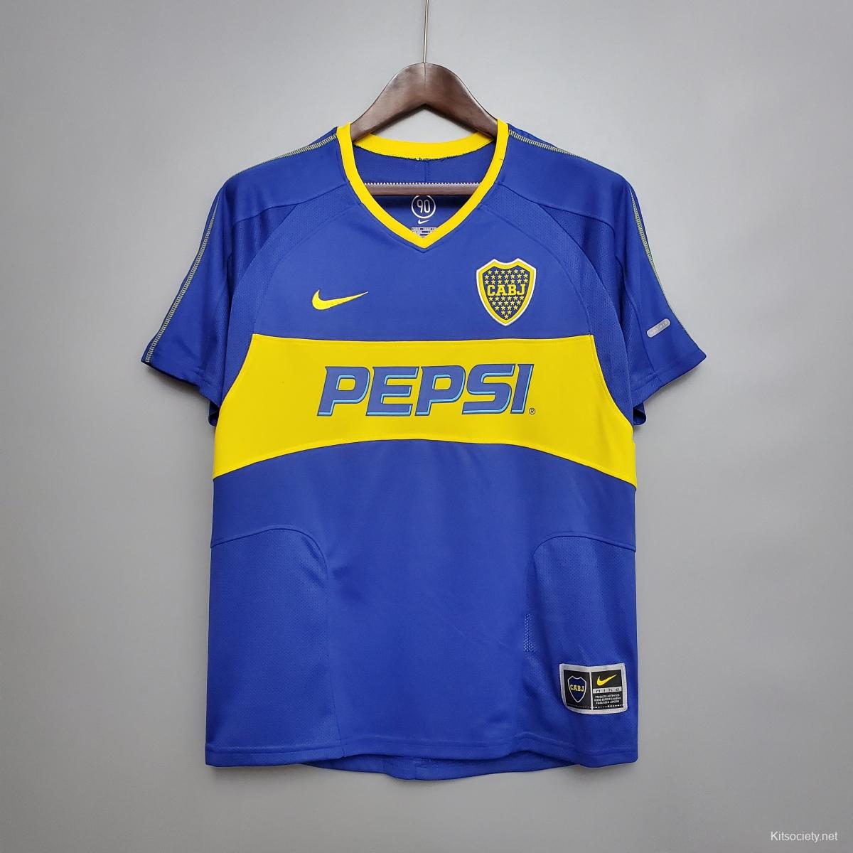 Retro 01/02 Boca Juniors Home Jersey - Kitsociety