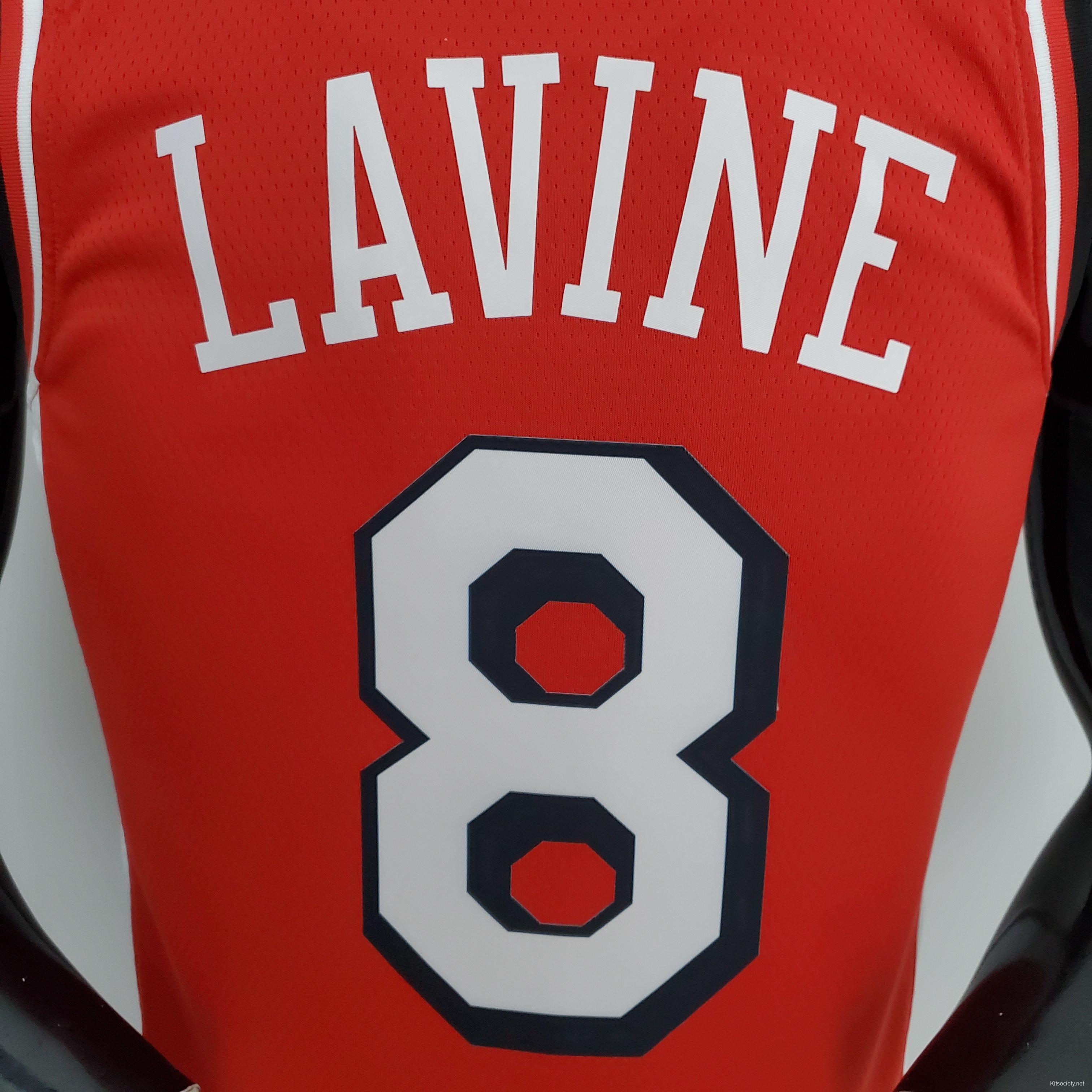 75th Anniversary LaVine#8 Bulls Flyers Black NBA Jersey - Kitsociety