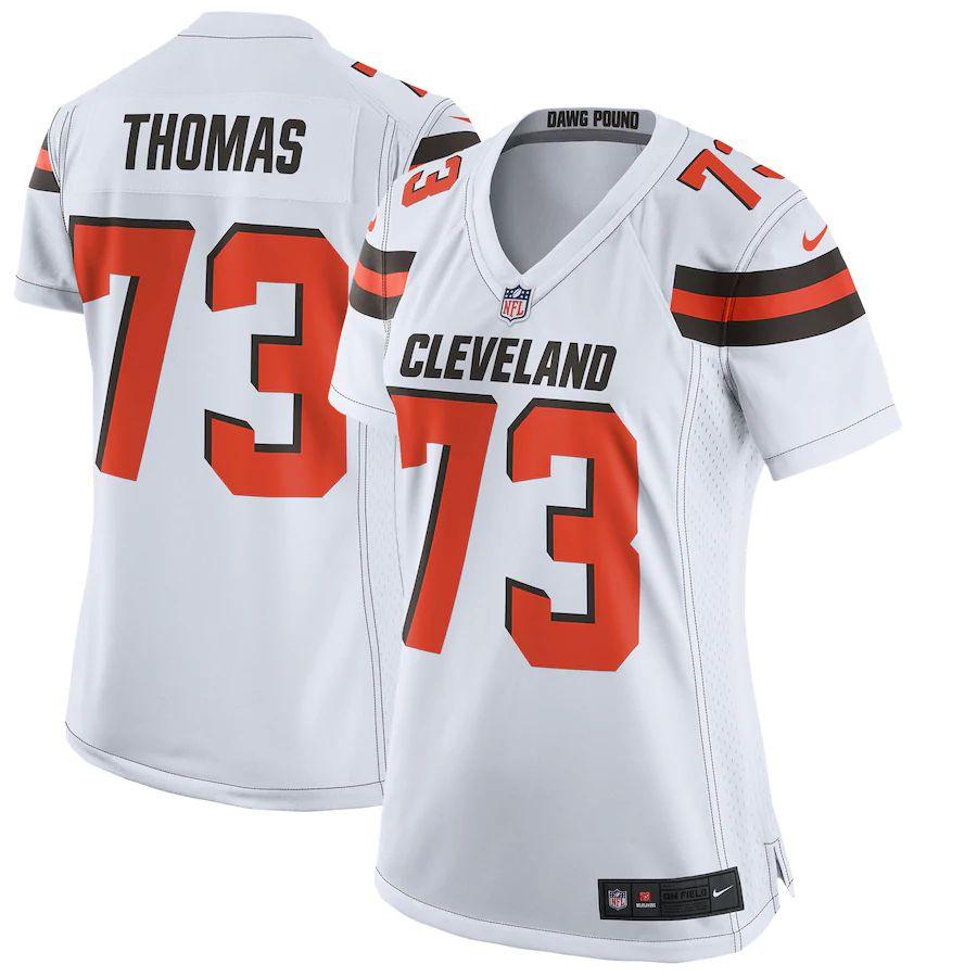 Men's Browns Joe Thomas Jersey White Limited Vapor Untouchable