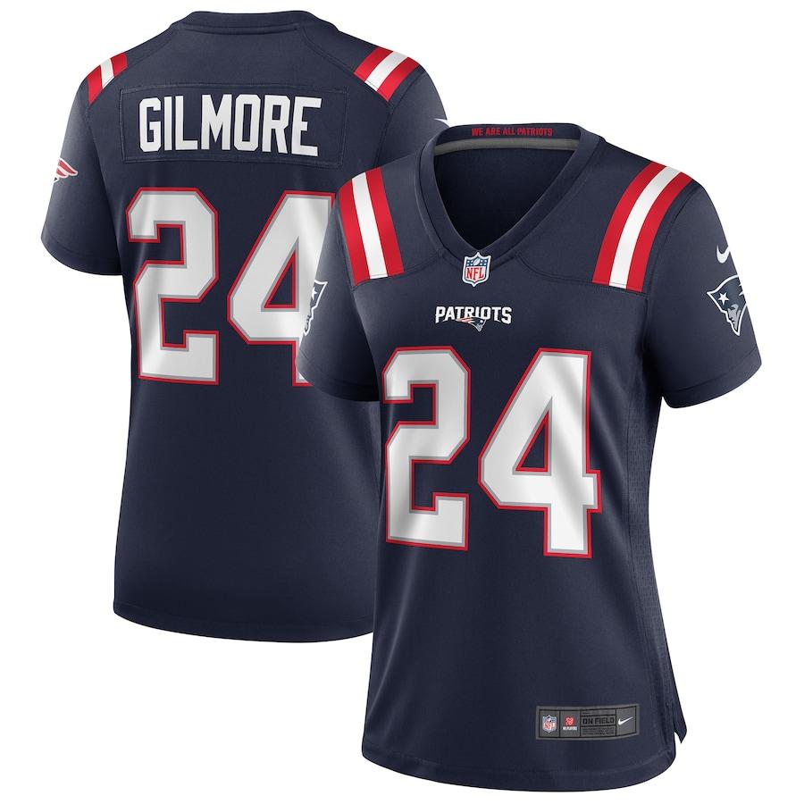 Women's Stephon Gilmore Navy Player Limited Team Jersey - Kitsociety