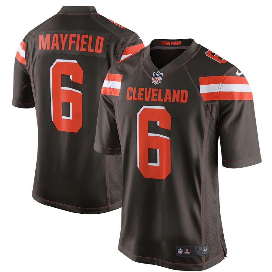 Men's Baker Mayfield Brown Player Limited Team Jersey - Kitsociety