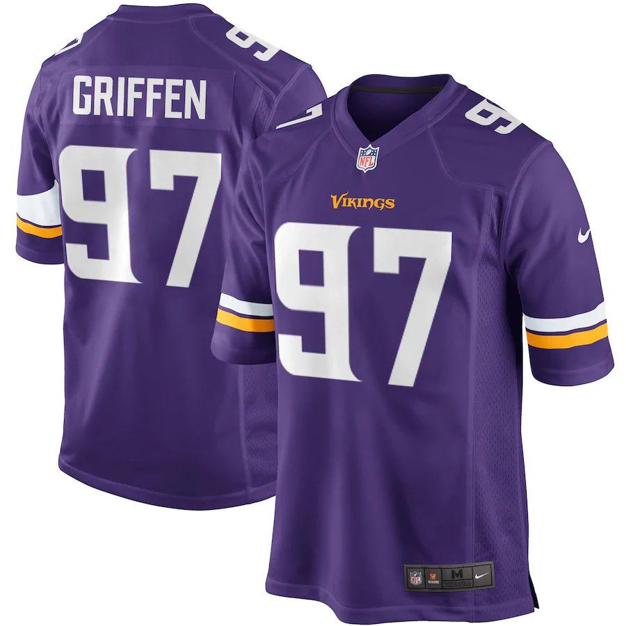 Youth Everson Griffen Purple Player Limited Team Jersey - Kitsociety