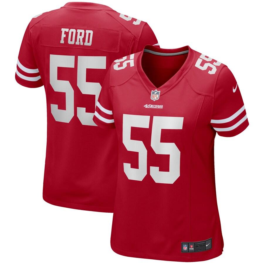 Women's Dee Ford Red Player Limited Team Jersey - Kitsociety
