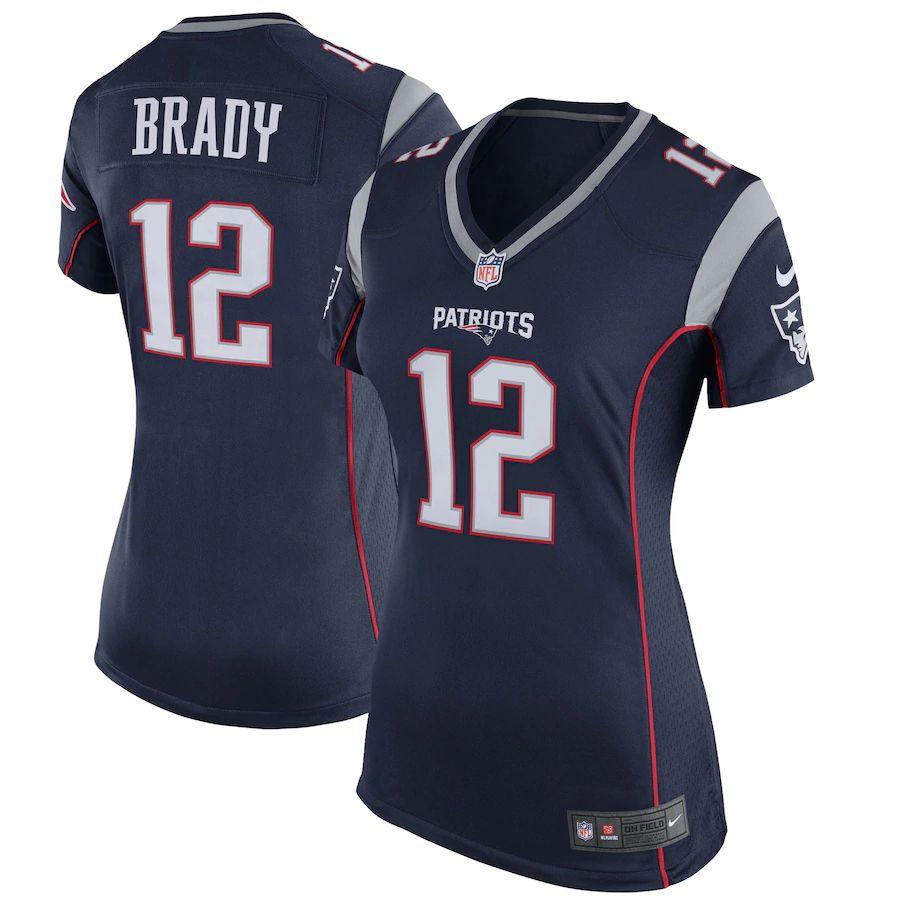 Tom Brady Signed Authentic New England Patriots Blue Football Jersey ( — RSA