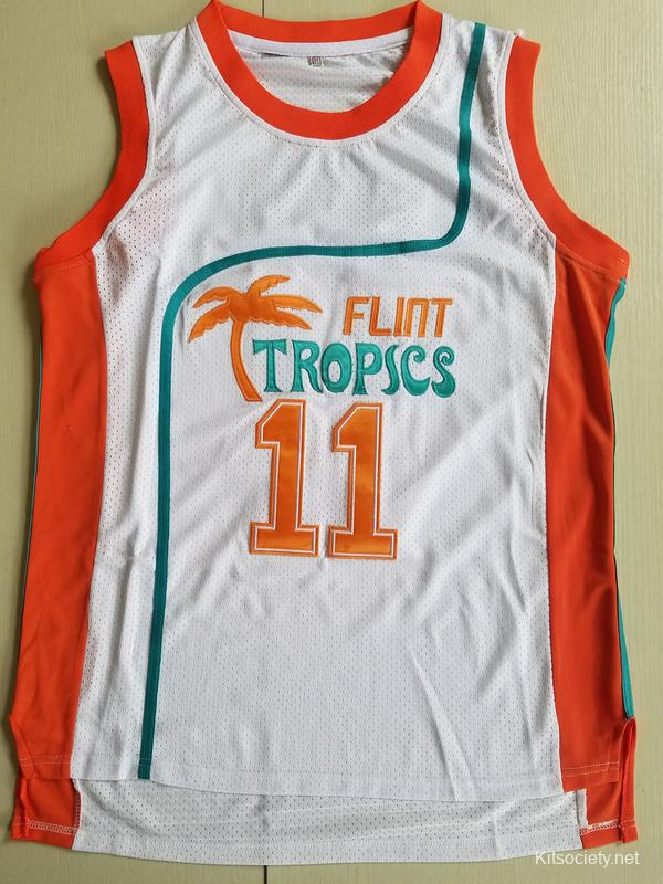 Downtown Funky Stuff Malone Flint Tropics Semi Pro Team Basketball Jersey  New - Kitsociety