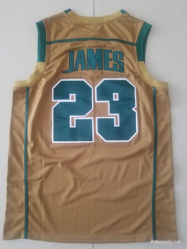 Lebron James High School Basketball Jersey Irish Custom 