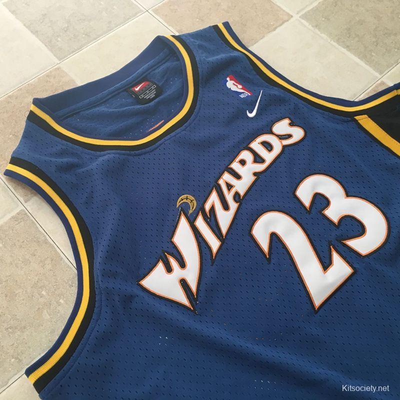 Washington Wizards Michael Jordan Blue Black Throwback Jersey