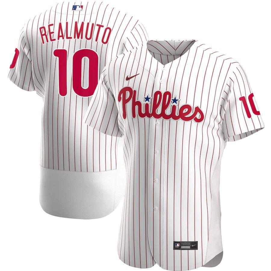 Men's JT Realmuto White Home 2020 Authentic Player Team Jersey - Kitsociety