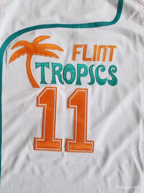 Flint Tropics 11 Ed Monix Basketball Jersey Semi Pro Team - Kitsociety