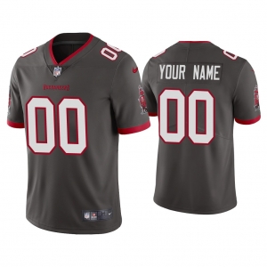 Men's Nike Pewter Tampa Bay Buccaneers Alternate Custom Game Jersey