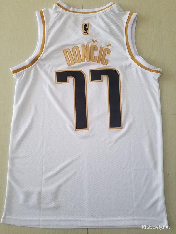 luka doncic jersey white gold