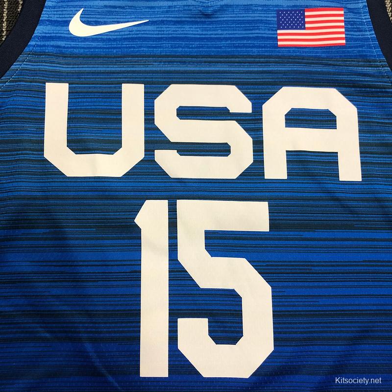 Men's Nike Devin Booker Navy USA Basketball Player Jersey