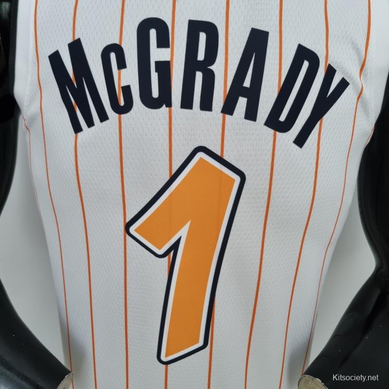 75th Anniversary Orlando Magic McGrady #1 White And Orange NBA Jersey -  Kitsociety