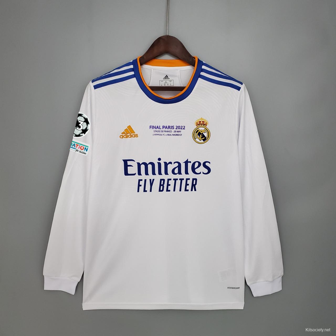 21/22 Real Madrid home Soccer Jersey - Kitsociety