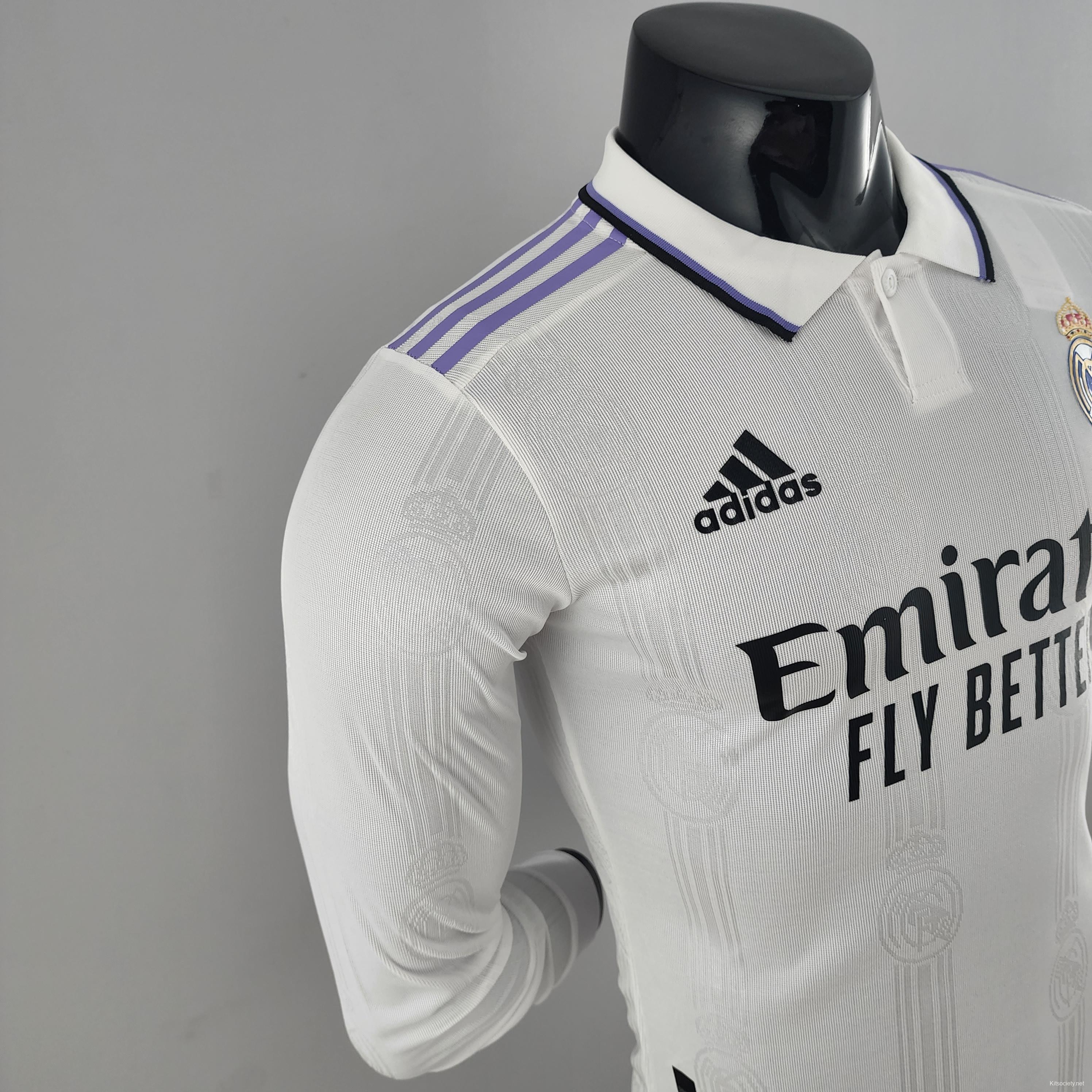 : adidas Men's Soccer Real Madrid 22/23 Long Sleeve Home