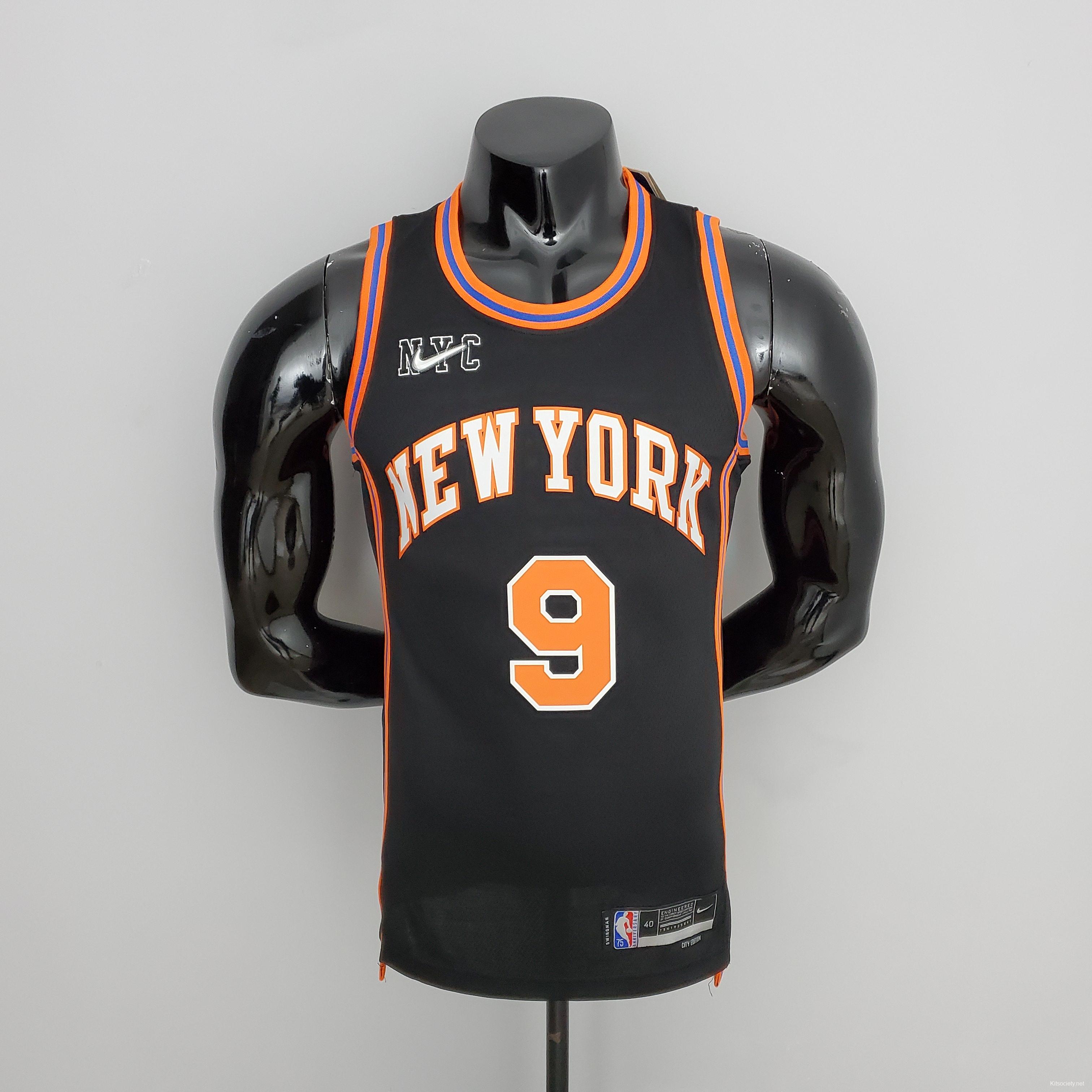 2022 City Edition New York Knicks Black #8 NBA Jersey-311,New York Knicks