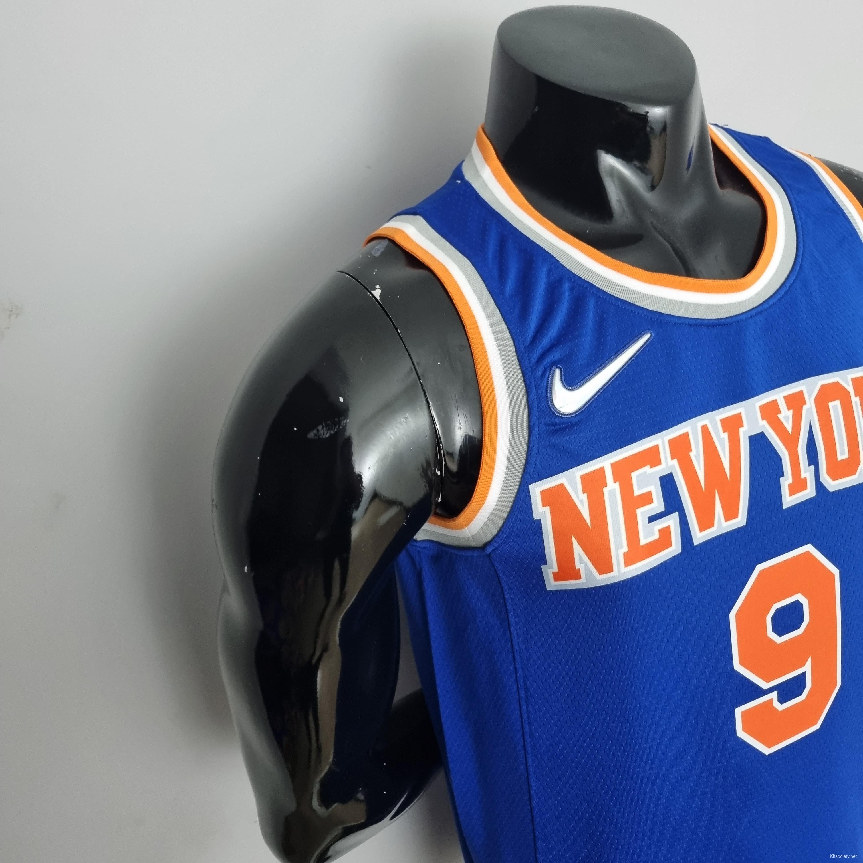New York Knicks RANDLE #30 Striped NBA Jersey - Kitsociety