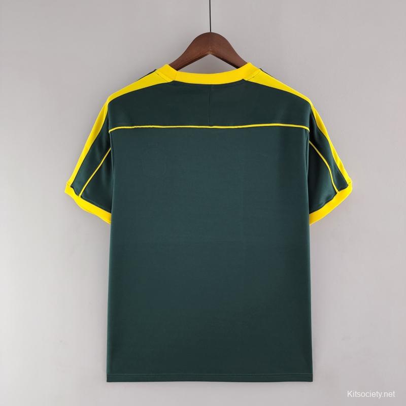 Retro Goalkeeper Brazil 1998 Dark Green Jersey - Kitsociety