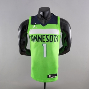 75th Anniversary 2202 Season ROSE#25 Minnesota Timberwolves City Edition  Blue NBA Jersey - Kitsociety