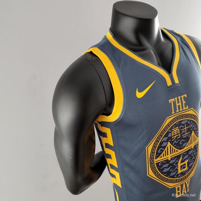 Nike Golden State Warriors Custom Swingman Jersey City Edition Grey