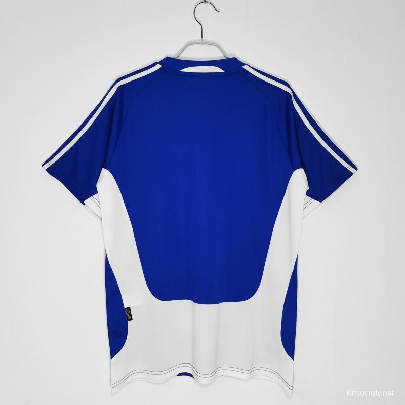 Retro 2004 Greece Home Soccer Jersey - Kitsociety