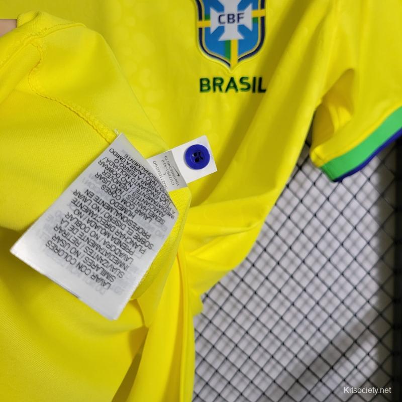 Brazil Jersey Custom Soccer Jersey Home 2022