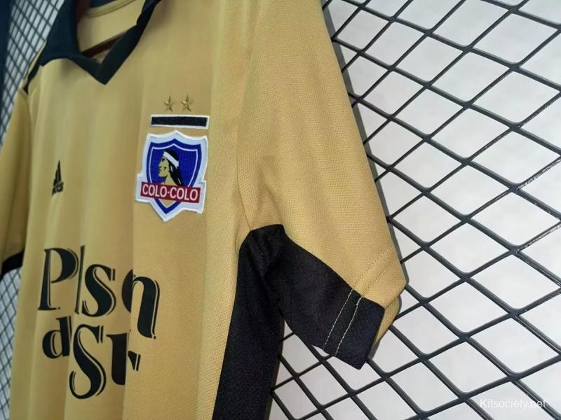 22/23 Colo Colo Commemorative Edition Black Gold Soccer Jersey - Kitsociety