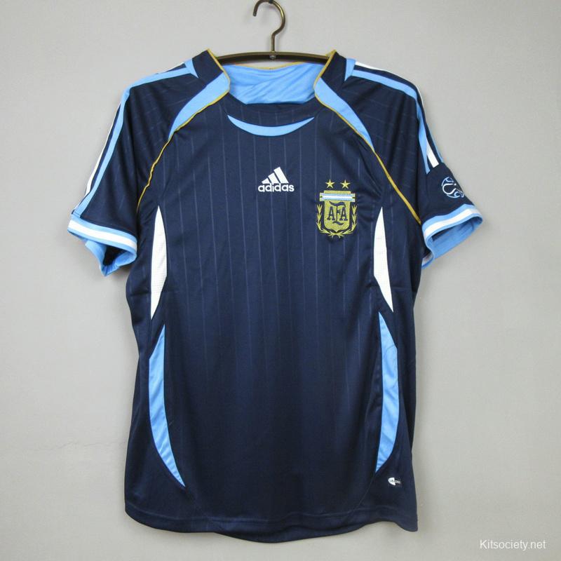 Retro 2006 Brazil Away Blue Jersey - Kitsociety