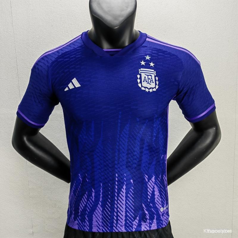 Argentina 3 Stars Away Soccer Jersey 2022