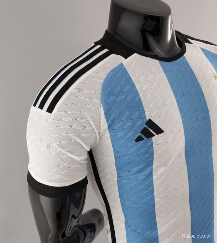 Player Version 3 Stars 2022 Argentina MESSI #10 Home Jersey With World Cup  Champion Patches - Kitsociety