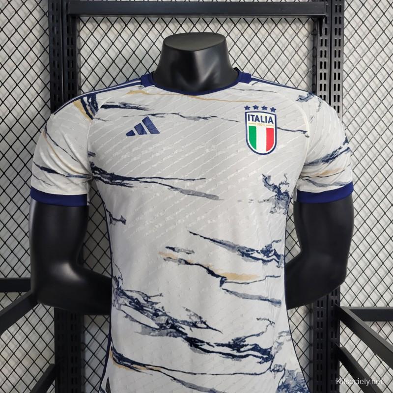 Player Version 2022 Italy Away Soccer Jersey - Kitsociety