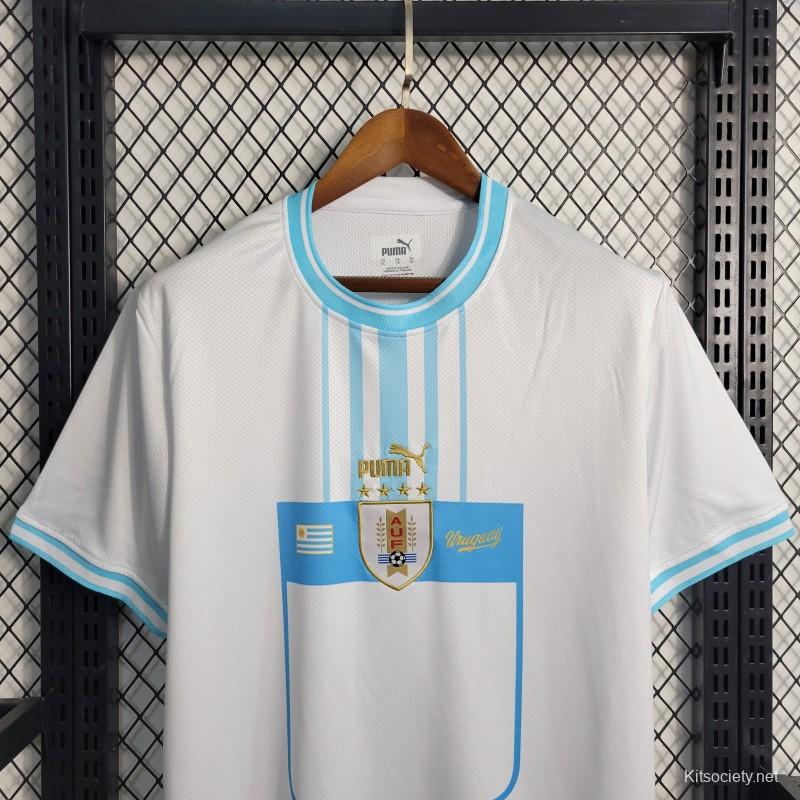 Buy #9 Luis Suárez Uruguay Away Jersey 2022/23