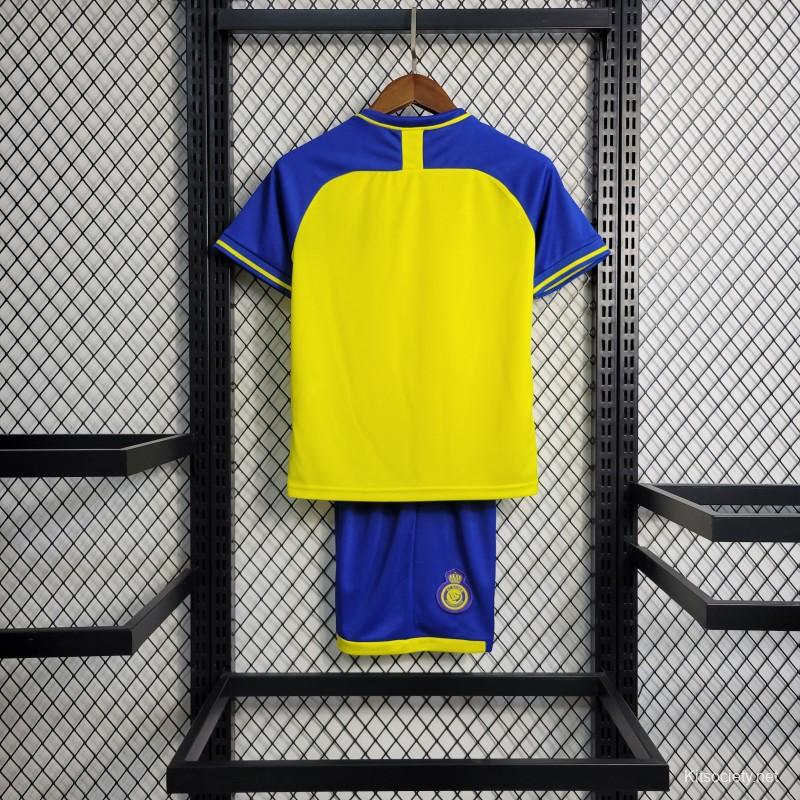 22-23 Kids Al-Nassr FC Away Jersey Size 16-28 - Kitsociety