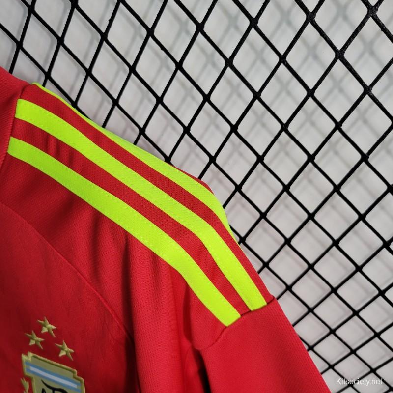 2022-23 Argentina Red Goalkeeper jersey - $17.00 : Mrdeerkits.com
