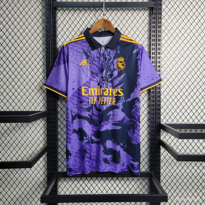 23/24 Real Madrid Home Long Sleeve Jersey - Kitsociety