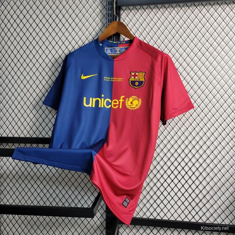 Retro 2008/09 Barcelona Home Soccer Jersey