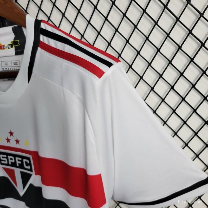 23-24 Sao Paulo Home Jersey - Kitsociety