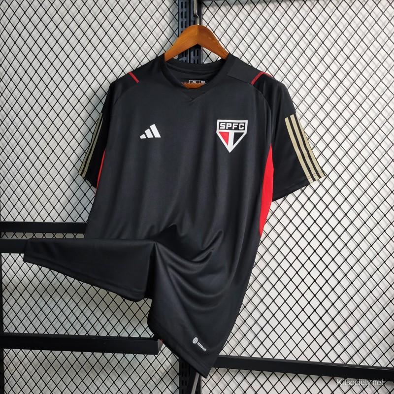 23-24 Sao Paulo Black Training Jersey - Kitsociety