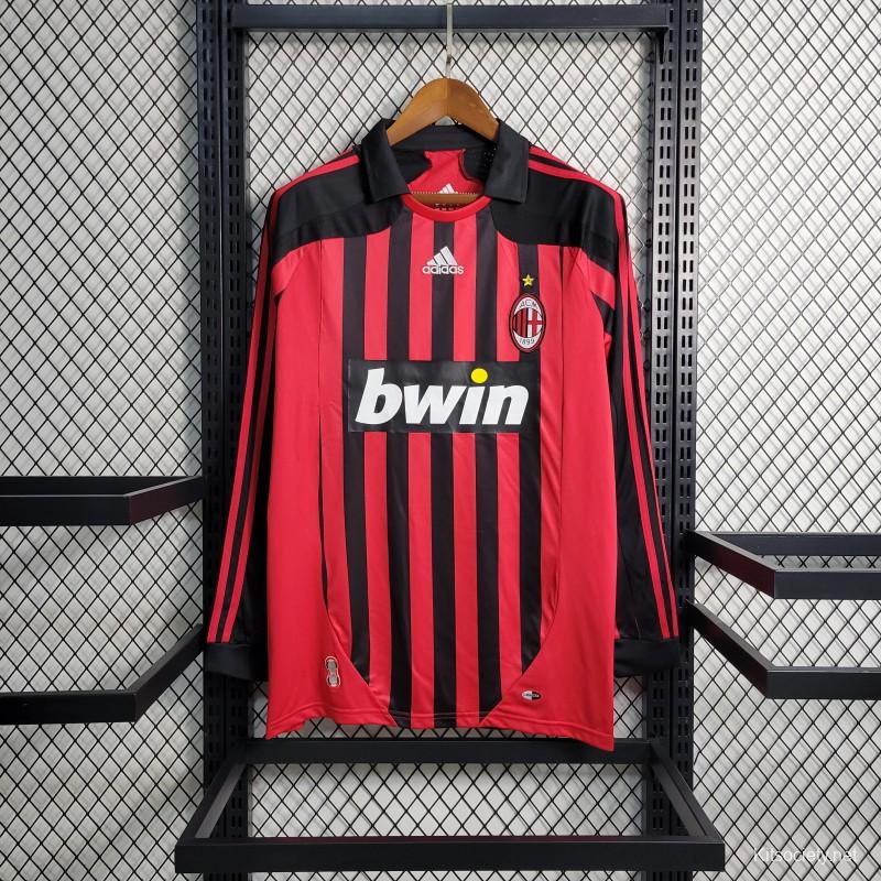 AC Milan home kit for 2007-08.  Ac milan, Football jersey outfit