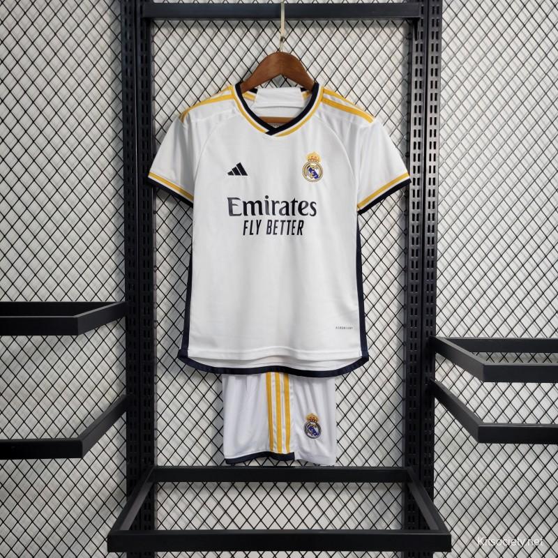 adidas Real Madrid 22/23 Home Jersey - White, Kids' Soccer