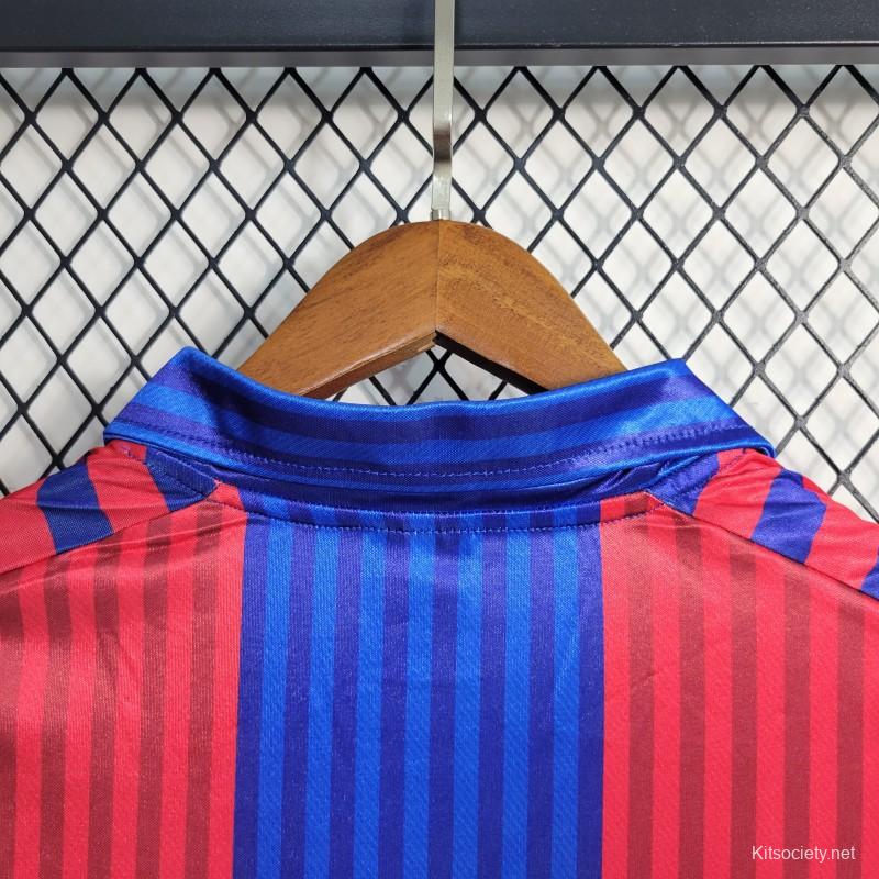 Retro 92/95 Barcelona Home Soccer Jersey - Kitsociety